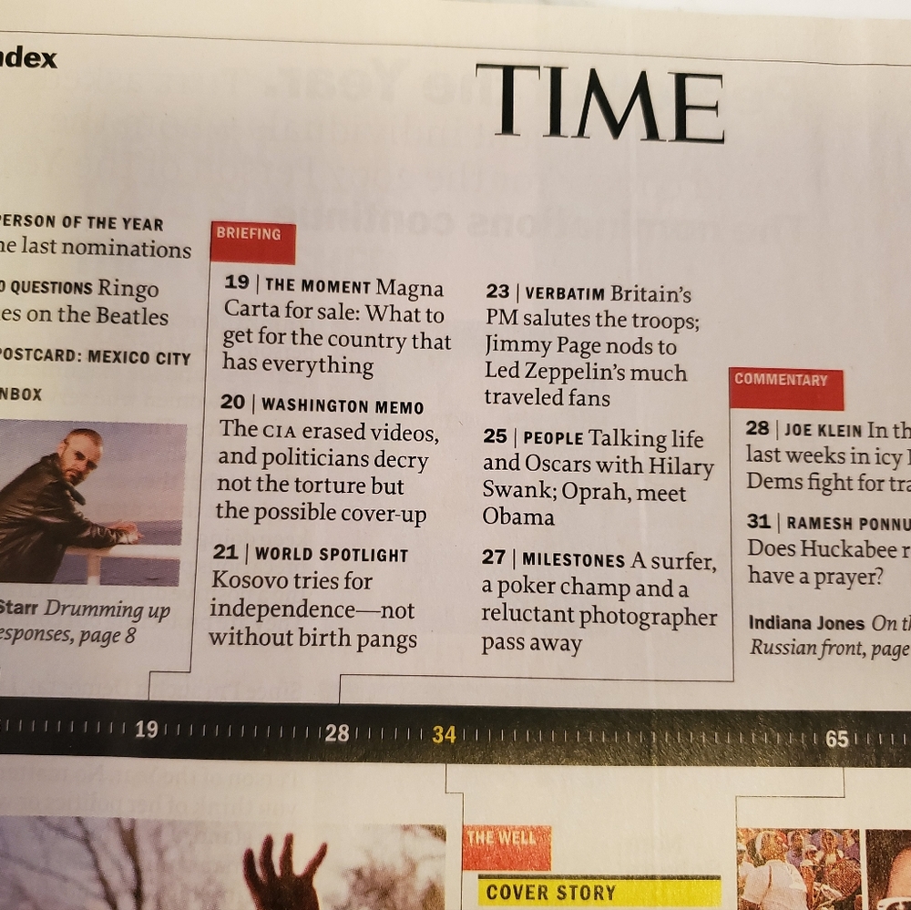 Time Magazine ,Dec 24,2007 ,THIS SPACE AVAILABLE - Picture 5 of 9